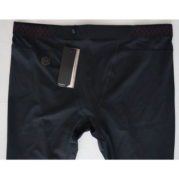 Under Armour 1345210 Men's Sz 3XL Black Rush ColdGear Compression Leggings - Picture 2 of 8